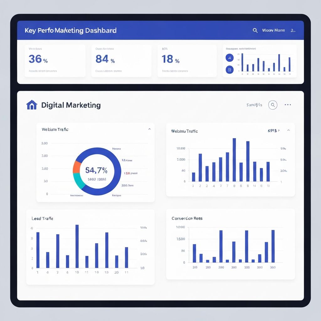 Dashboard de resultados e análise de marketing digital